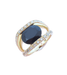 Bague 62.5 Bague Saphir de 3 carats - Diamants Or Jaune 58 Facettes AA 1647