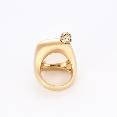 Bague 50 Pomellato - Ritratto - Bague en or rose, quartz rose et diamants 58 Facettes DV26180-1-50-2