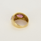 Bague 55 HERMES Paris - Vintage - Bague en or jaune et tourmalines roses. 58 Facettes DV26850-1