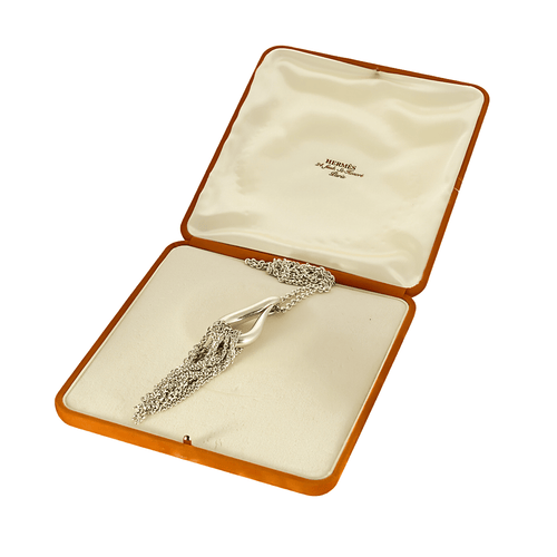 Collier HERMES - Licol - Collier en argent 58 Facettes DV0184-25