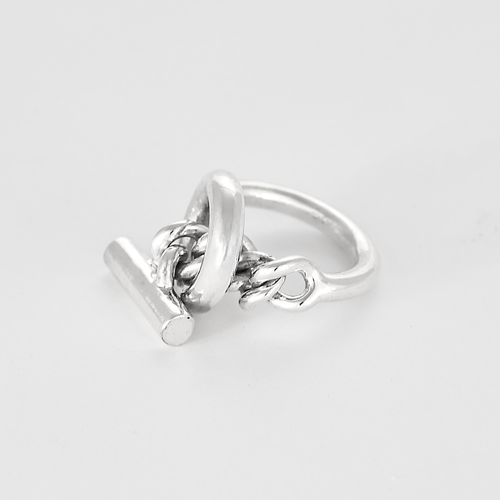 Bague 45 HERMES - Croisette - Petit modèle - Bague en argent 58 Facettes DV0120-21