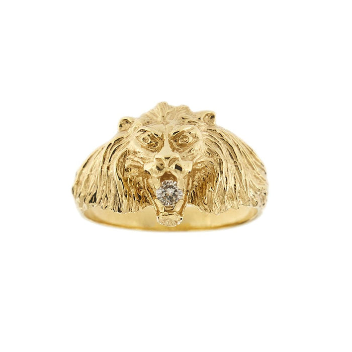 Bague Bague tête de lion avec diamants 58 Facettes 31013