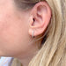 Boucles d'oreilles Paire de petites créoles en or blanc, diamants. 58 Facettes 33198