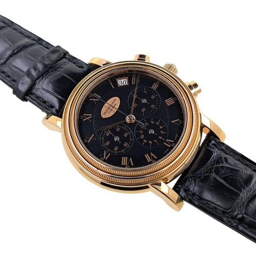 Montre Parmigiani Fleurier Toric - Montre chronographe date en or rose 18 carats 58 Facettes