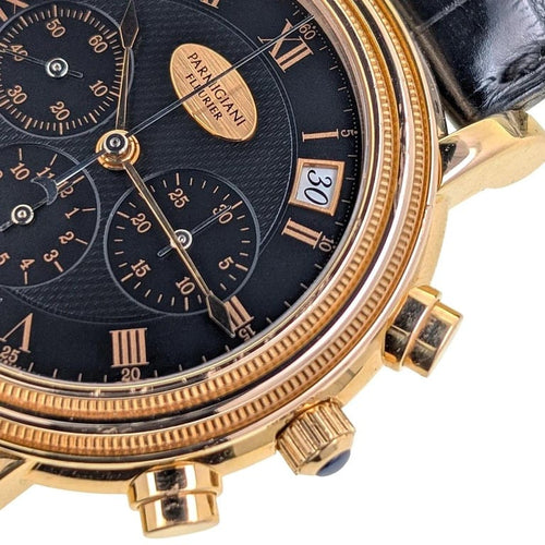Montre Parmigiani Fleurier Toric - Montre chronographe date en or rose 18 carats 58 Facettes