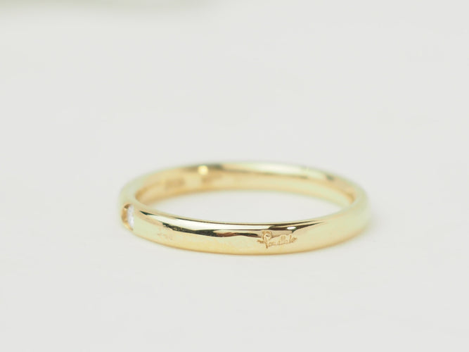 Bague 53 Pomellato Lucciole - Bague en or jaune 18 carats et diamant 58 Facettes 33702