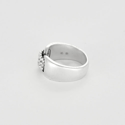Bague 51 Hermès - Gaëtan de PERCIN - Bague en argent à motif cordé. 58 Facettes 58FC52-2