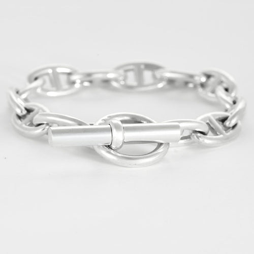 Bracelet Hermès Chaîne d’Ancre - Bracelet grand modèle en argent 925 58 Facettes 58FC51