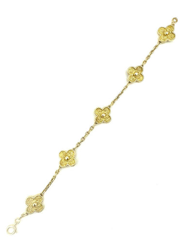 Bracelet Van Cleef & Arpels Vintage Alhambra - Bracelet en or jaune 18K 58 Facettes VCA BRA