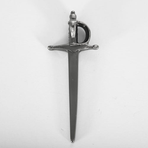 Pendentif Herman & Alph - Pendentif Sabre en or noirçi et diamants noirs 58 Facettes B260169