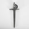 Pendentif Herman & Alph - Pendentif Sabre en or noirçi et diamants noirs 58 Facettes B260169