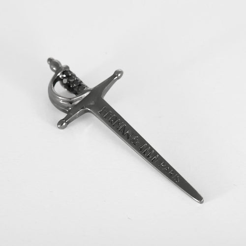 Pendentif Herman & Alph - Pendentif Sabre en or noirçi et diamants noirs 58 Facettes B260169