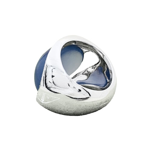 Bague 50 Bague Van Cleef & Arpels or blanc, calcédoine et diamants. 58 Facettes 35263