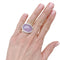 Bague 50 Bague Van Cleef & Arpels or blanc, calcédoine et diamants. 58 Facettes 35263
