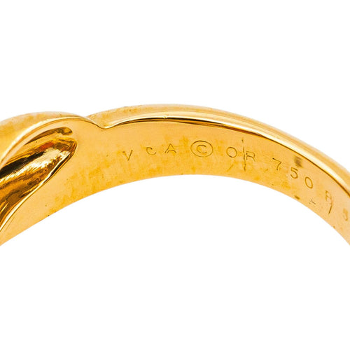 Bague 49.5 Van Cleef & Arpels Bague Vintage  Or jaune Corail 58 Facettes 5488796CN