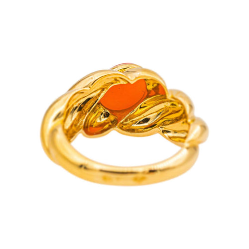 Bague 49.5 Van Cleef & Arpels Bague Vintage  Or jaune Corail 58 Facettes 5488796CN