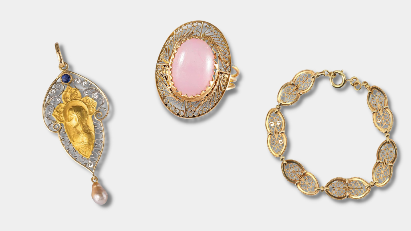 Le filigrane, une tradition du bijou ancien et vintage