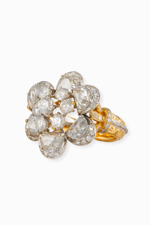 Achat Bague 3 anneaux en or blanc et diamants de 1.10cts