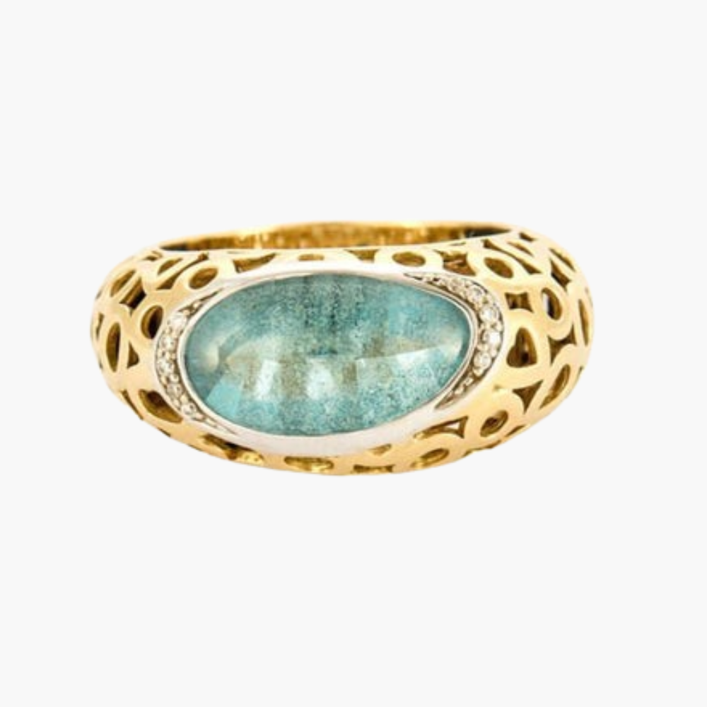 Bague aigue-marine