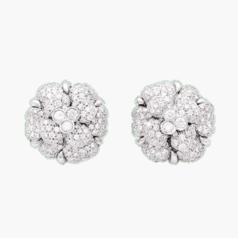 Inateannal Boucles D'oreilles Cristal Fleur Boucles D'oreilles Camélia Perle Boucles D'oreilles Camélia Blanc Boucles D'oreilles Or Linéaire Boucles D'oreilles Strass Bijoux Pour Femmes Et Filles