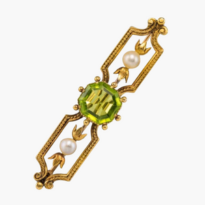 Broche Péridot