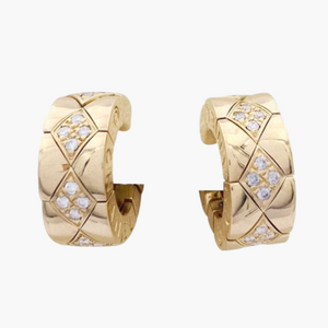 Boucles d'oreilles Chanel Matelassé