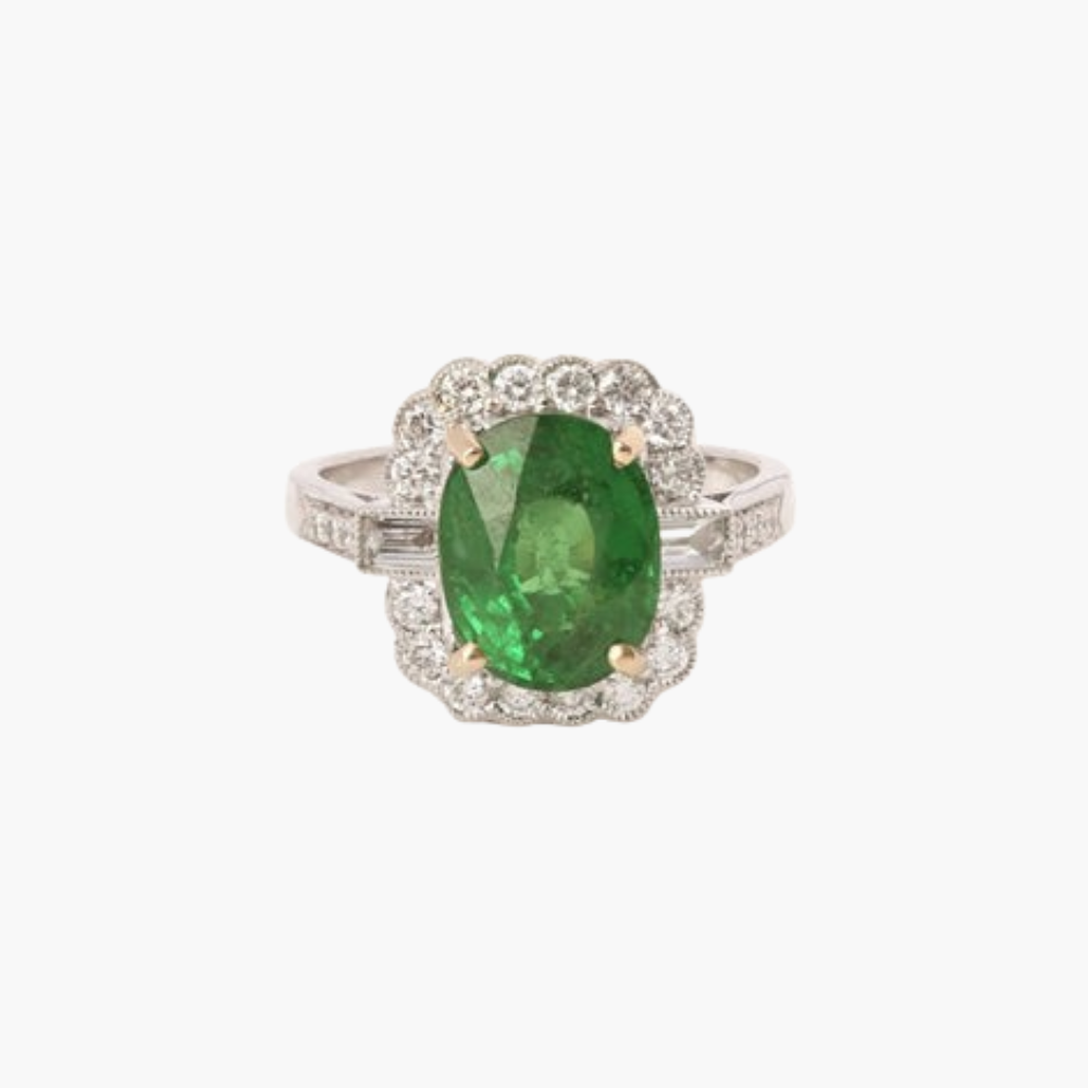 Bague Vintage Émeraude 