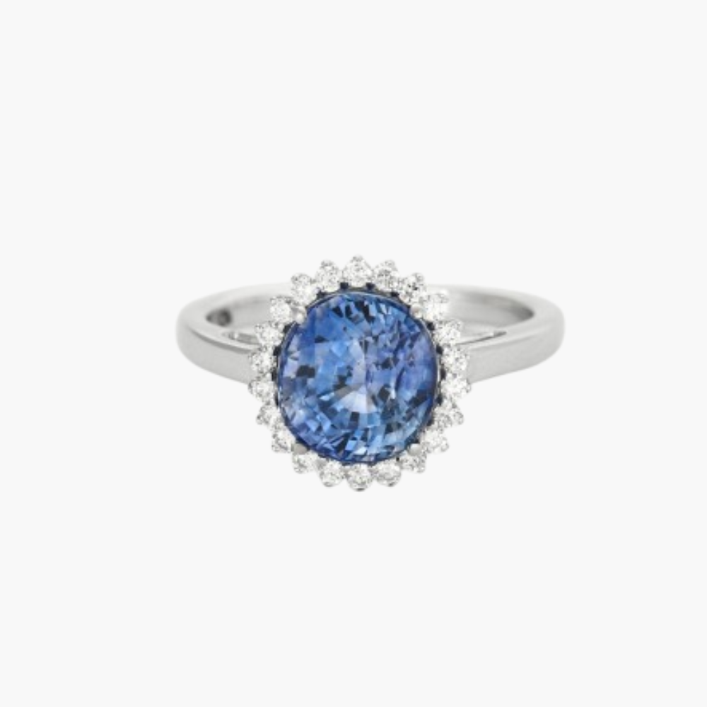 Bague Roméo en or rose saphir et diamants