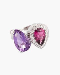 Bague de fiançailles améthyste