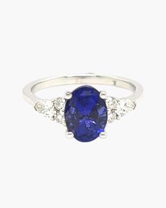 Bague de fiançailles tanzanite