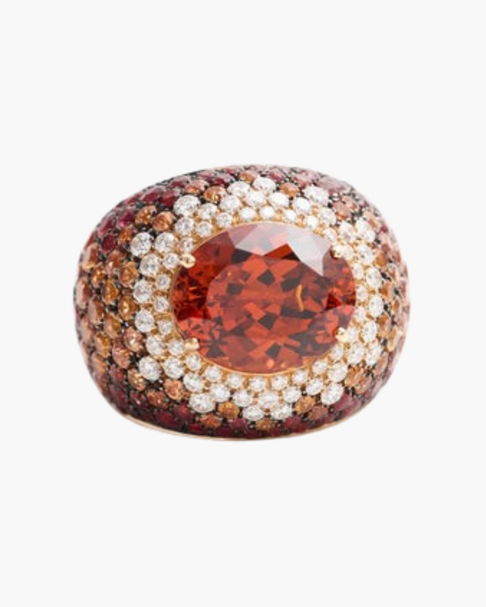 Célicréa - Lady - Superbe bague ovale en Quartz Rose, pierre semi Célicréa - Lady - Superbe bague ovale en Quartz Rose, pierre semi