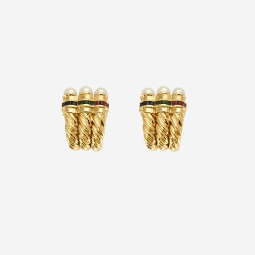Boucles D'oreilles Pendantes Fantaisie - Perles à Facettes Bleues Sur Tiges En Acier Inoxydable - Neuf Sans Emballage