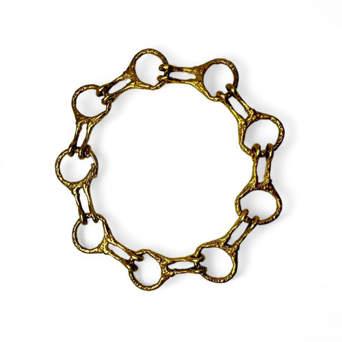 Bracelet Bracelet « Mésopotamie » d’après Georges Braque en or jaune 58 Facettes