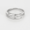 Bague 52 Demie Alliance en or gris et diamants 58 Facettes DV24085-2