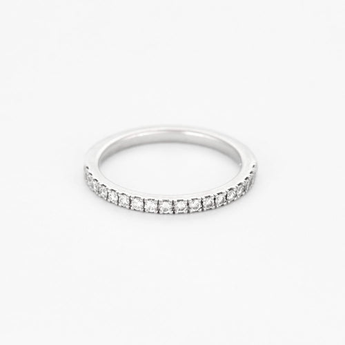 47.5 DE BEERS - Demie alliance en platine et diamants 58 Facettes DV0973-2-475-3