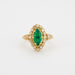 Ring Marquise emerald diamond ring 58 Facettes 2808