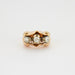 Ring RETRO ring 50s yellow gold and 3 diamonds 58 Facettes 417