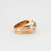 Ring RETRO ring 50s yellow gold and 3 diamonds 58 Facettes 417