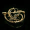 Broche Broche Art nouveau en or jaune 18k et argent et diamants 58 Facettes 1