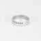 56 Bague demi-alliance en or blanc et diamants 58 Facettes DV9986-5-56-3