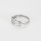 Bague 52 Demie Alliance en or gris et diamants 58 Facettes DV24085-2