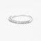 Bague 51 Demi-alliance en or blanc et diamants 58 Facettes DV0624-20
