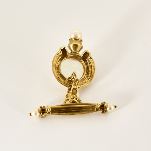 Broche Broche en or jaune et perles de culture 58 Facettes DV16301-7