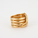Ring Snake ring yellow gold diamonds 58 Facettes 2716