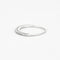 Bague 51 Demi-alliance en or blanc et diamants 58 Facettes DV0624-20