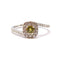 Bague 53 Bague saphir jaune diamants or blanc 58 Facettes