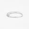 Bague 51 Demi-alliance en or blanc et diamants 58 Facettes DV0624-20
