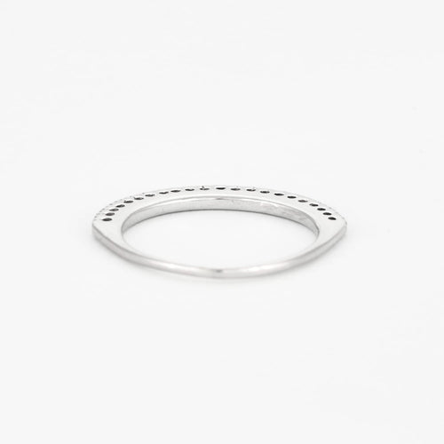 Bague 51 Demi-alliance en or blanc et diamants 58 Facettes DV0624-20