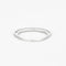 Bague 51 Demi-alliance en or blanc et diamants 58 Facettes DV0624-20
