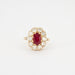 Bague Bague Pompadour rubis et diamants 58 Facettes